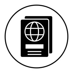 Travel Visa vector icon. Can be used for Vacation Planning iconset.