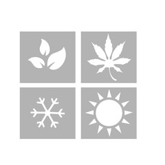 seasons icon on a white background, vector illustration