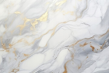 Processed collage of white and gold marble texture. Background for banner, backdrop or texture