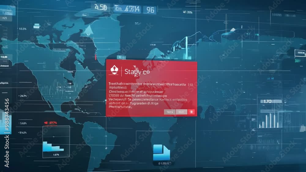 Poster explore the latest global statistics and data trends visualized on a dashboard, showcasing informati