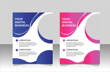 Brochure design, cover modern layout, annual report, poster, flyer in A4 with colorful triangles, science,  geometric shapes for tech, market with light background