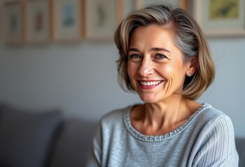 portrait of a smiling woman