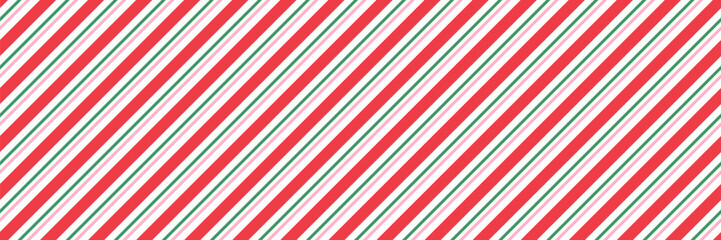Candy cane Christmas seamless pattern background vector illustration