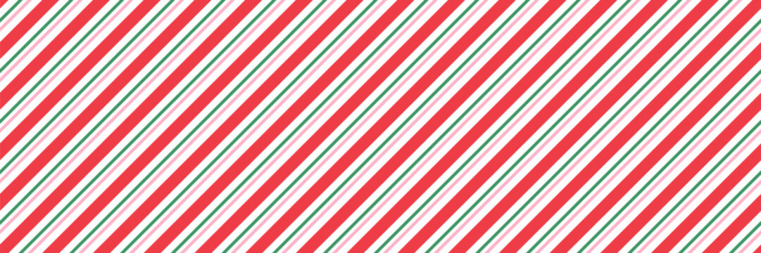 Candy cane Christmas seamless pattern background vector illustration