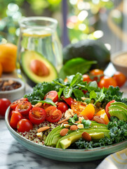 salad with vegetables