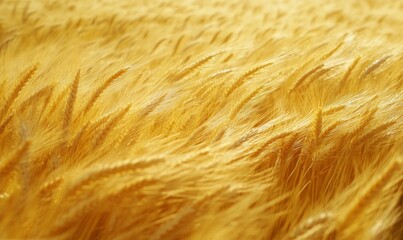Golden wheat stalks in a field.