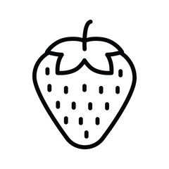 Bright and juicy strawberry icon, excellent for adding a fresh touch