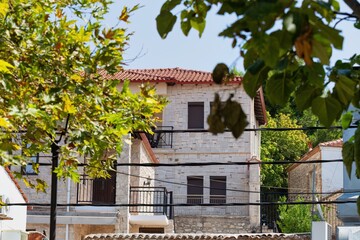 old house in the village in Afytos on the Kassandra-Chalkidiki peninsula - Greece