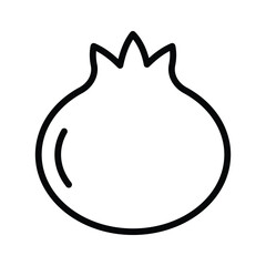Fresh and healthy pomegranate icon
