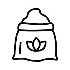 Flour icon, a fundamental cooking component