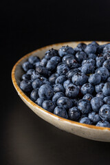 Fresh blueberry background. Blueberry Texture Close Blueberry Antioxidant Organic Superpeed Bowl Concept Healthy Nutrition