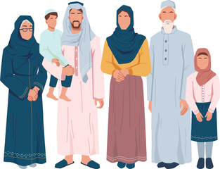 arab-family-illustration