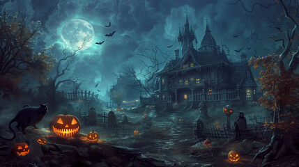scary halloween background