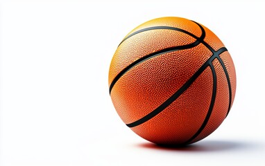 Fototapeta premium A basketball with visible texture and seams