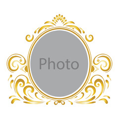 abstract floral frame