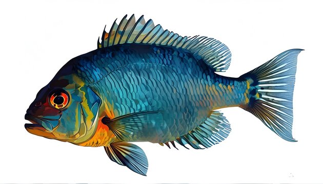 recommend clip art: elegant fish silhouettes gracefully swimming against a pristine white backdrop