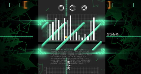 Image of digital data processing over network of connections