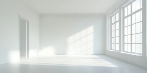 Fototapeta premium empty white room