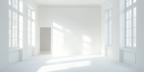 Fototapeta premium empty white room