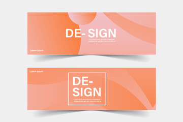 abstract color banner poster design templates