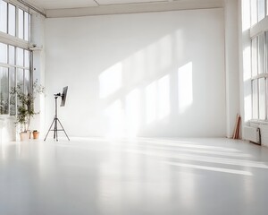 empty white room