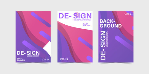 abstract color banner poster design templates