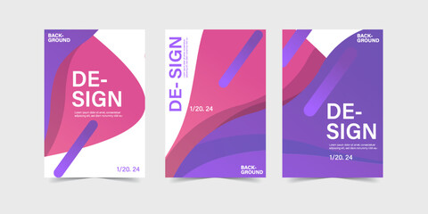 abstract color banner poster design templates