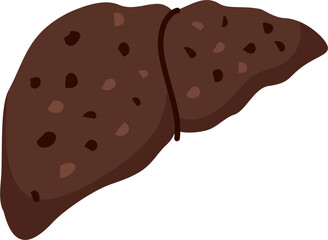 Liver disease illustration 