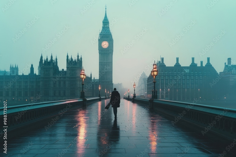 Canvas Prints The Big ben at London architecture landscape cityscape.