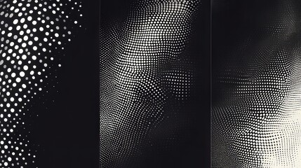 Capturing the Essence of Halftone Gradients: A Visual Journey Through Smooth Dotted Patterns