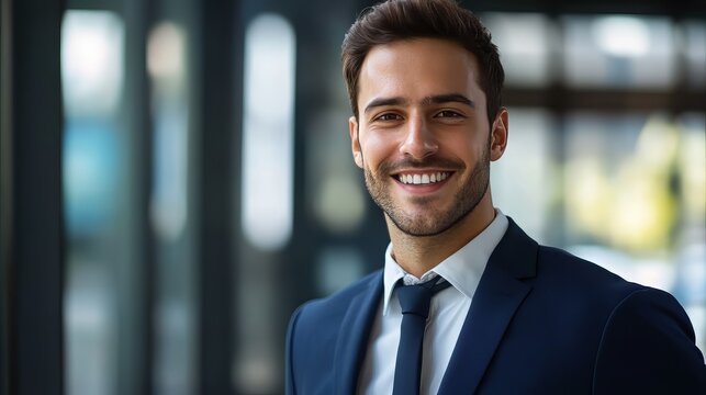 The Charisma of a Handsome Businessman: A Portrait of Confidence and Professionalism