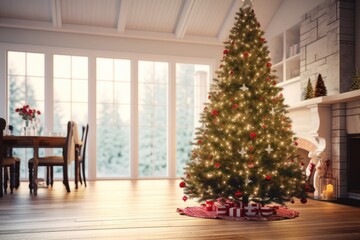 Christmas tree decoration chair.