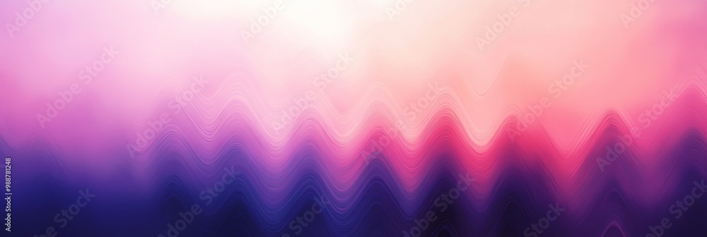 Poster zigzag elegance, a minimalist design featuring a zigzag line against a gradient background transitio