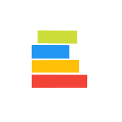 rainbow stairs vector elements