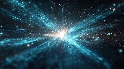 Naklejka premium Futuristic Technology: Abstract Digital Interfaces, Data Networks, and AI Conceptual Art