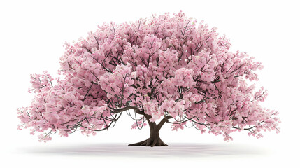 Obraz premium Stunning Cherry Blossom Tree in Full Bloom - Delicate Pink Flowers and Branches