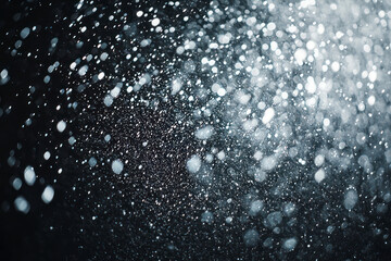 Obraz premium Texture of rain and fog on a black background overlay effect.