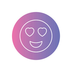 Emoji vector icon stock illustration