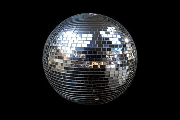 disco ball isolated on black