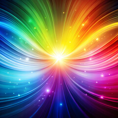 Fototapeta premium Smoth rainbow glow abstract background