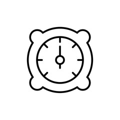 Gauge outline icons, minimalist vector illustration ,simple transparent graphic element .Isolated on white background