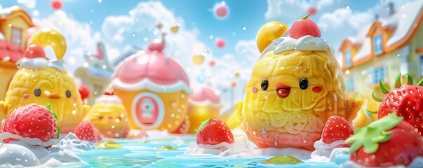 Obraz premium Bright and Colorful Child's Room with Playful Decor and Toys, Perfect for a Fun and Imaginative Playtime Environment