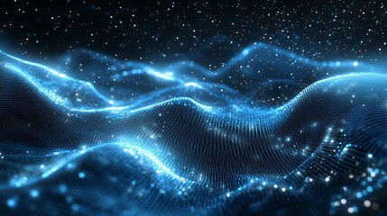 Futuristic Technology: Abstract Digital Interfaces, Data Networks, and AI Conceptual Art