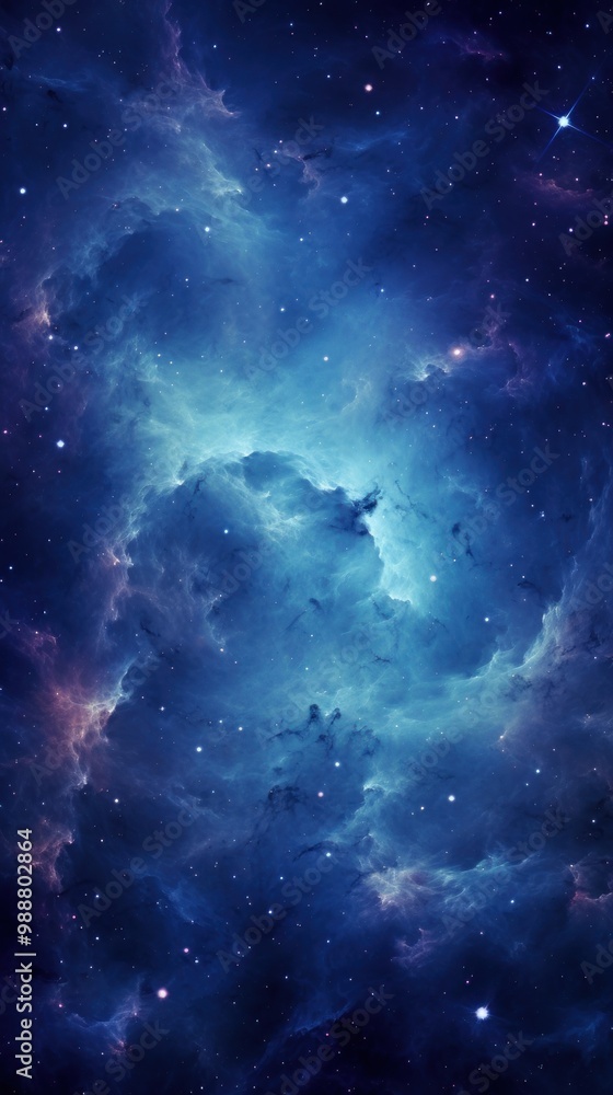 Poster Seamless space pattern wallpaper astronomy universe outdoors.