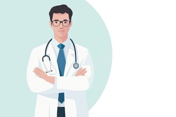 Fototapeta premium Dedicated Homeopathic Healthcare Professional Radiating Confidence and Compassion in Practice