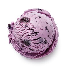 Fototapeta premium Blueberry ice cream dessert scoop delicious.