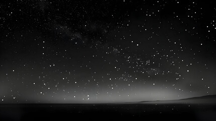 Obraz premium Starry Night Landscape: Dark Sky Photography