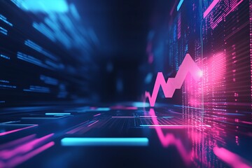 Digital Financial Growth: Vibrant Graph Arising in a Technological Data Landscape