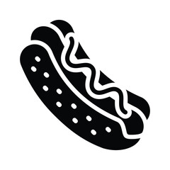 Appetizing hot dog icon, great for cookouts and fun