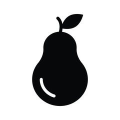 Juicy pear icon for fresh and healthy eating